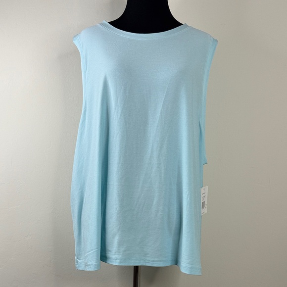 BEYOND YOGA Plus Size Light Blue Sleeveless Women's Tank Top 2X - Picture 1 of 8